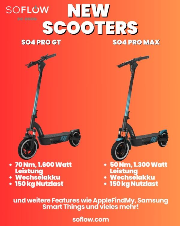 Die neuen Scooter von SoFlow sind da!