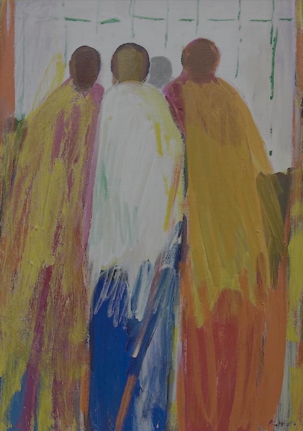 Drei Gestalten, 2002 Ausstellung OSKAR KOLLER | LEBEN IN FARBE