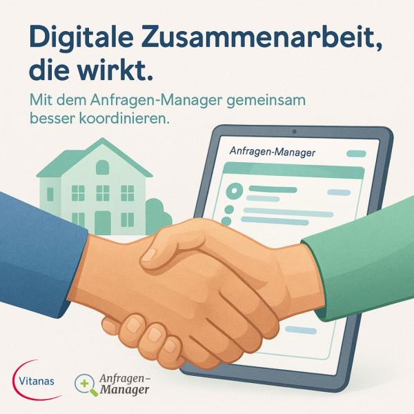 Vitanas setzt auf den Anfragen-Manager: Für eine digitale Zusammenarbeit, die wirkt. Digitale Anfragenbearbeitung: Vitanas führt den Anfragen-Manager ein