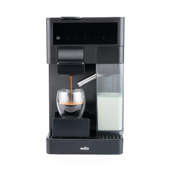 Wilfa Volo Multi Neu: Wilfa 4-in-1-Maschine mit Kapsel- sowie Siebträger- und Filterkaffee-Adaptern