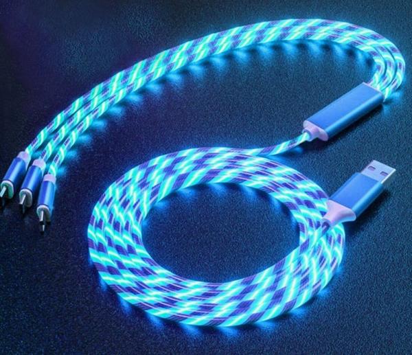 Leuchtendes Ladekabel Neu bei Digistor: Ladekabel mit fließendem Lichteffekt
