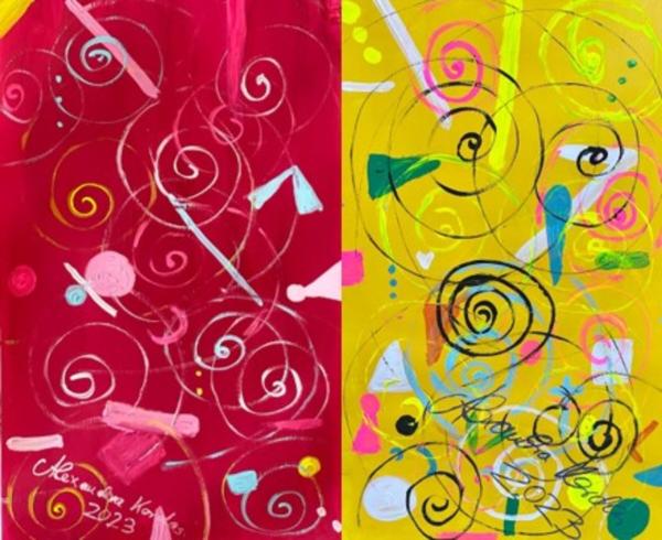 Alexandra Kordas bei "Disruptive Harmony" Ausstellung in Madrid 9. Mai - 4. Juni 2025