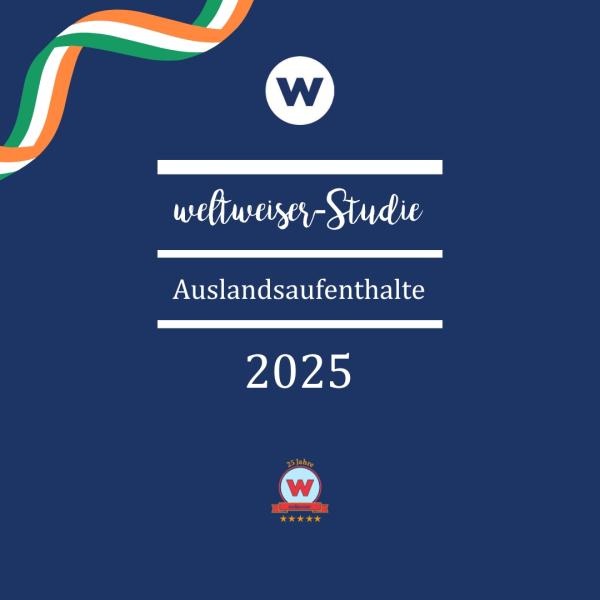 Die weltweiser Stude zu Auslandsaufenthalten 2025 weltweiser-Studie zeigt: Irland ist beliebtestes europäisches Ziel beim Schüleraustausch