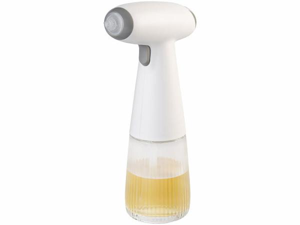 Rosenstein & Söhne Akku-Nebel-Sprühflasche für Öl und Essig, 180 ml, Echtglas, USB-C, www.pearl.de Rosenstein & Söhne Akku-Nebel-Sprühflasche für Öl und Essig