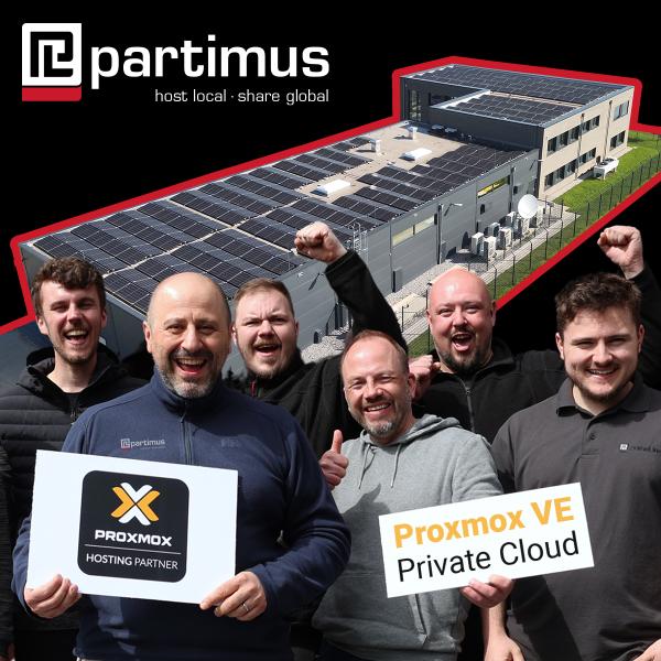 Die partimus GmbH mit Rechenzentrum in Deutschland wird offizieller Proxmox Hosting Partner partimus GmbH wird offizieller Proxmox Hosting Partner in Deutschland