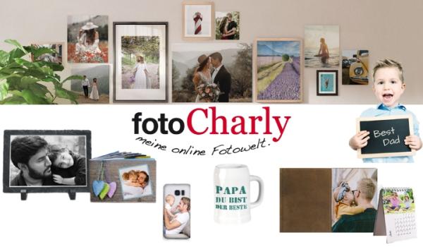 Rabatt auf Vatertagsgeschenke bei fotoCharly Für Papa, Vati & Dad - 20% Rabatt auf coole Fotogeschenke