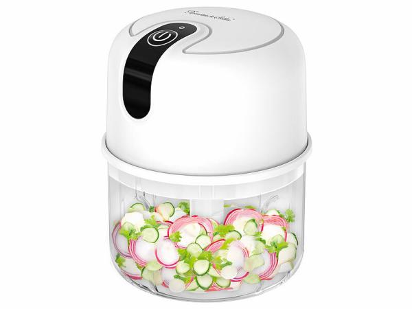 Rosenstein & Söhne Kompakter Akku-Zerkleinerer & Mini-Mixer, USB, 200 ml, 1.200 mAh, www.pearl.de Rosenstein & Söhne Kompakter Akku-Zerkleinerer & Mini-Mixer