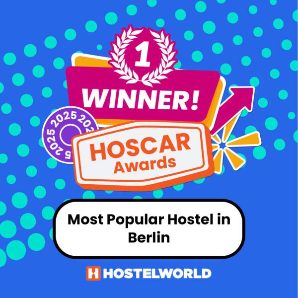 Das EastSeven Hostel Berlin wurde von Hostelworld mit vier renommierten HOSCAR Awards ausgezeichnet.