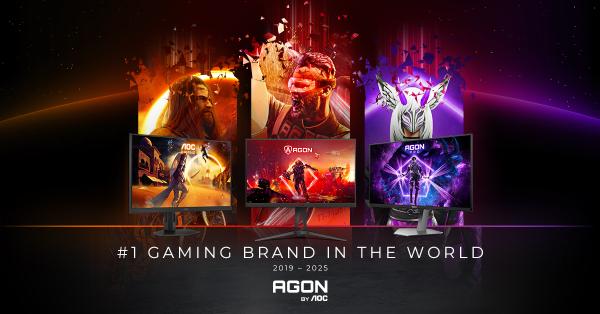 AOC verteidigt Spitzenposition auf dem weltweiten Markt für Gaming-Monitore AGON by AOC zum sechsten Mal in Folge weltweite Nr. 1 der Gaming-Monitormarken