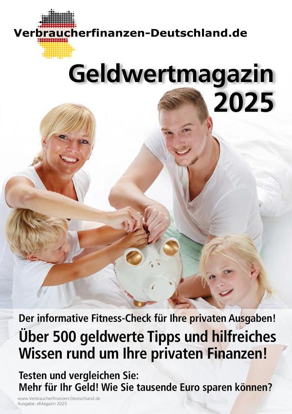 Geldwertmagazin 2025: Mit über 500 Spartipps tausende Euro sparen?