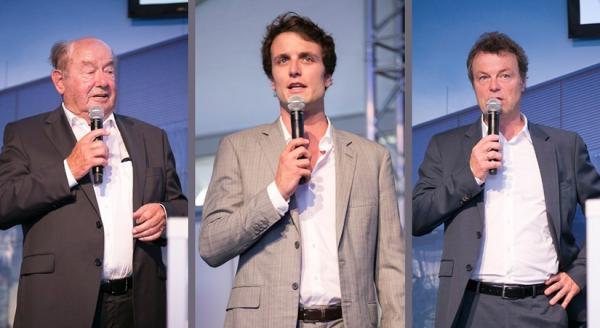 Drei Pioniere in Sachen Kunststoff: Alwin Lehner (li.), Philipp Lehner (mi.), Günther Lehner (re.). Verpackungsevolution