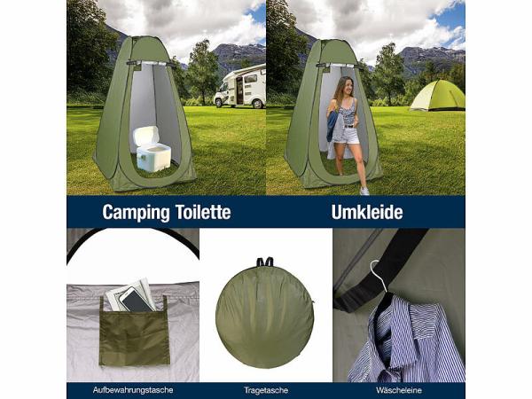 Semptec Urban Survival Technology Tragbares Pop-Up-Dusch-, Toiletten- & Umkleide-Zelt, www.pearl.de Semptec Urban Survival Technology Tragbares Pop-Up-Dusch-, Toiletten- und Umkleide-Zelt