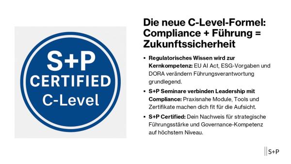C-Level 2025: Führung braucht jetzt Compliance-Wissen