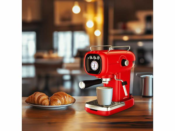 Cucina di Modena Espresso-Siebträgermaschine mit Temperatur-Anzeige und Kapsel-Adapter, www.pearl.de Cucina di Modena Espresso-Siebträgermaschine mit Temperatur-Anzeige und Kapsel-Adapter