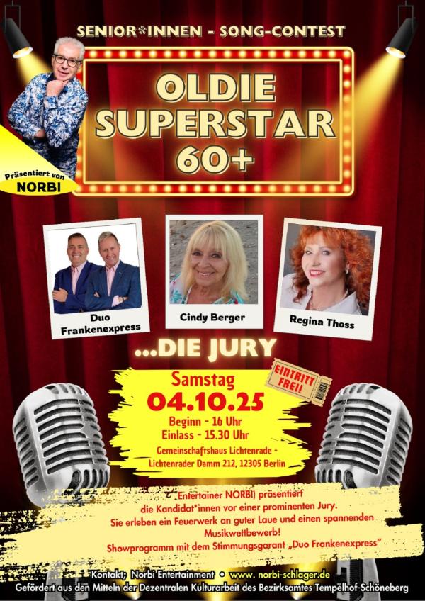 Oldie-Super-Star 60+ geht in die nächste Runde