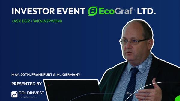EcoGraf in Frankfurt - MD Andrew Spinks über die Fortschritte seiner Graphitfirma