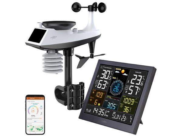 infactory WLAN-Funk-Wetterstation FWS-300.xl V2 mit XL-Farbdisplay, App, www.pearl.de infactory WLAN-Funk-Wetterstation FWS-300.xl V2