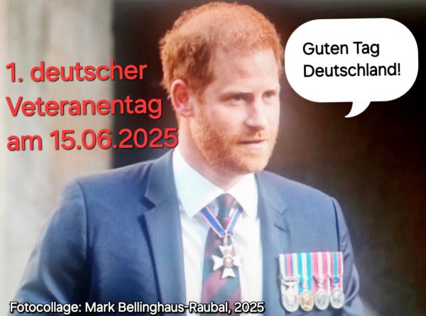 Prinz Harry findet die Einführung eines Veteranentages in Deutschland gut Prinz Harry: "Guten Tag Deutschland!" zum 1. Veteranentag am 15.06.2025