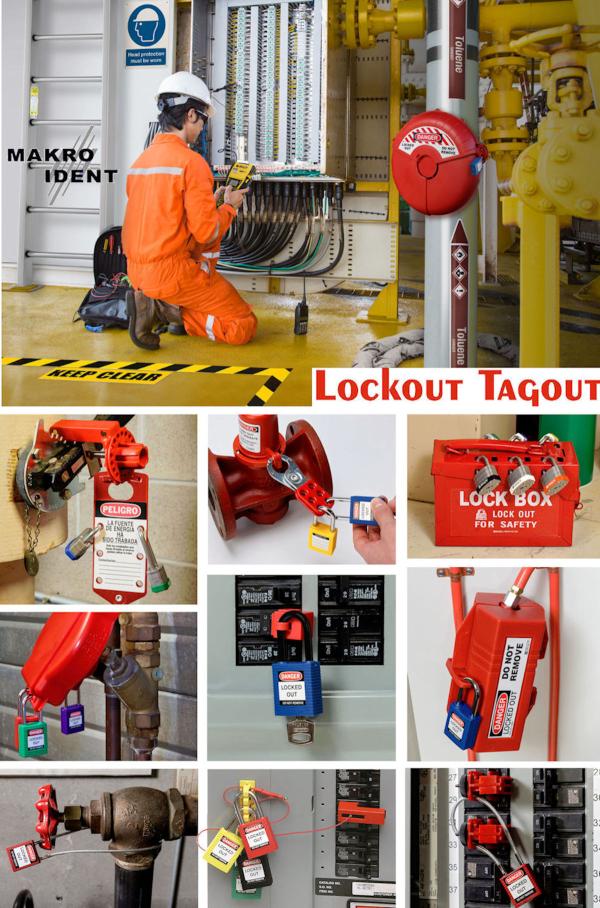 Mechanische Gefahren sicher beherrschen - mit Lockout-Tagout Systemen von MAKRO IDENT