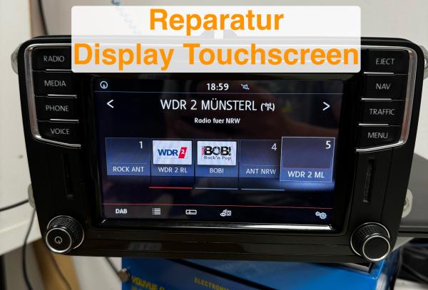 VW Navi MIB STD2 Discover Media Touchscreen Display Navigation Reparatur Defekte Touchscreens bei VW & Skoda: Reparaturservice behebt Ghost Touch-Problem zuverlässig