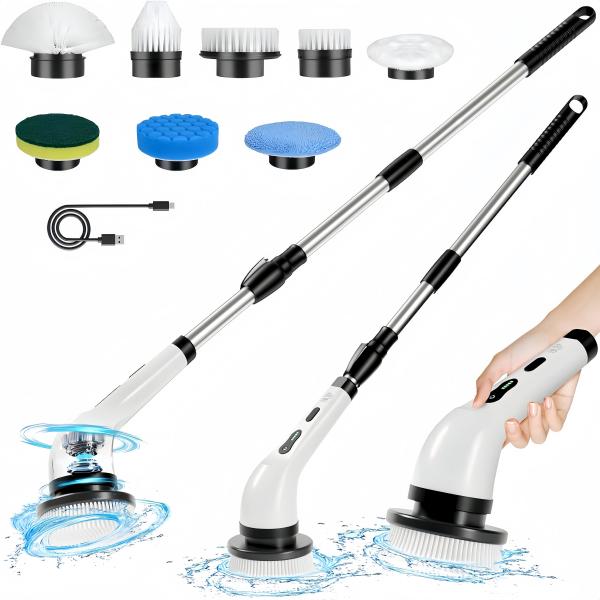 Best. Nr. CX-2560 / www.pearl.de / PEARL GmbH Sichler 2in1-Akku-Reinigungsbürste mit 8 Aufsätzen