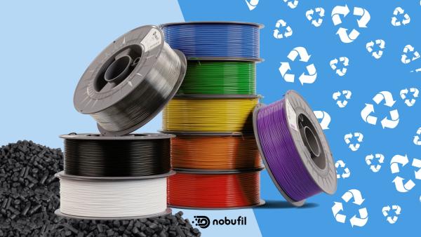 Nachhaltiges 3D-Druckmaterial aus Industrieabfall - So produziert nobufil recyceltes Hochleistungsfilament