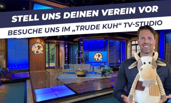 Kamera läuft, Action! Ab sofort können sich Vereine zum Interview im "Trude Kuh" TV-Studio anmelden. Vereine im Rampenlicht: Jetzt Interview im TV-Studio sichern