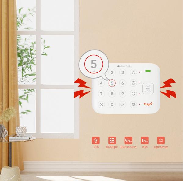 VisorTech 6-teiliges WLAN-Alarmanlagen-Set XMD-5055.app