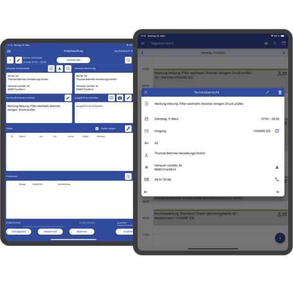 Die neue Terminplaner-App von Sykasoft stellt die Verbindung zwischen Terminen und Aufträgen her Sykasoft präsentiert innovative Terminplaner-App