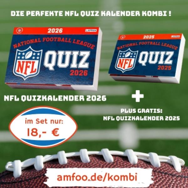 Brandneu: Der offizielle NFL Quizkalender 2026