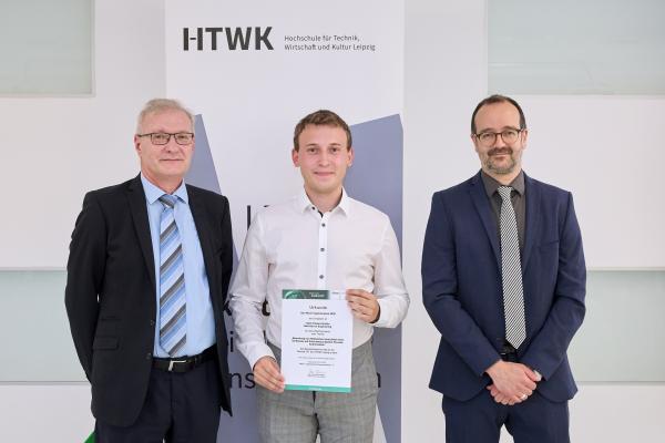 Bachelor (Eng.) Niels Fabian Häußler erhielt an der HTWK Leipzig den IfKom-Preis 2025