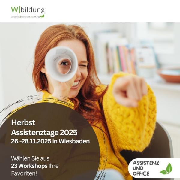 Wbildung Akademie GmbH Herbst Assistenztage 2025 – Assistenzkongress in Wiesbaden