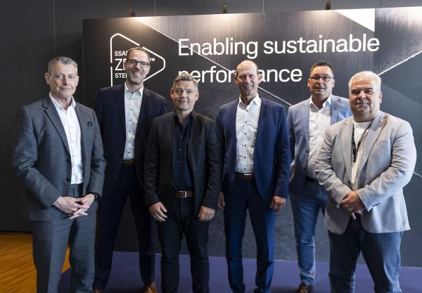 SSAB und EMW Team. SSAB und EMW beschließen eine Partnerschaft für fossilfreien Stahl in Automobilkomponenten