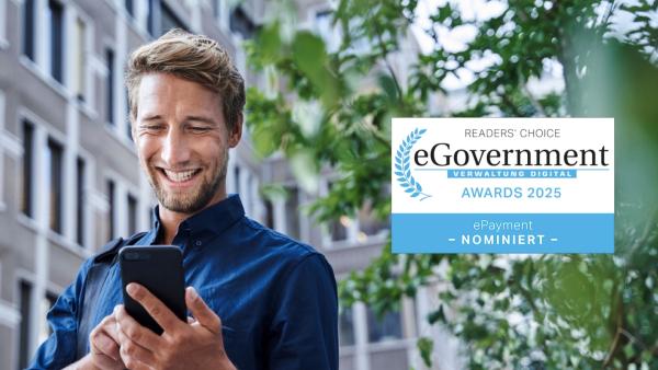 S-Public Services für innovatives E-Payment für den eGovernment Award nominiert S-Public Services mit E-Payment nominiert für eGovernment Award 2025