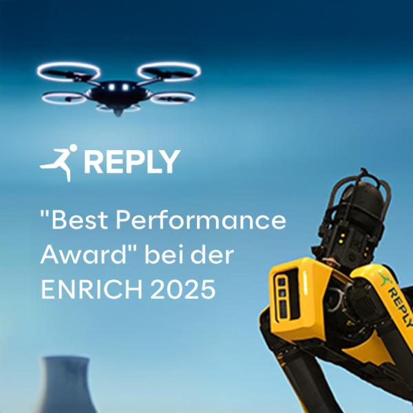Copyright: Reply Roboverse Reply bei der EnRicH 2025 mit dem "Best Performance Award" ausgezeichnet