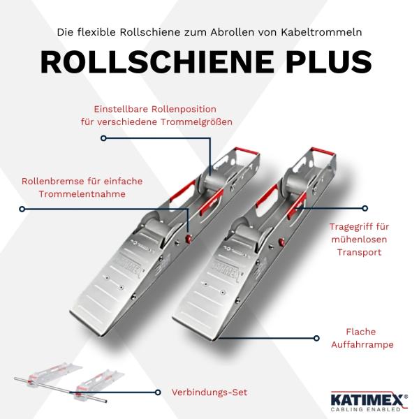 RollschienePlus: schwere Kabeltrommeln einfach abrollen