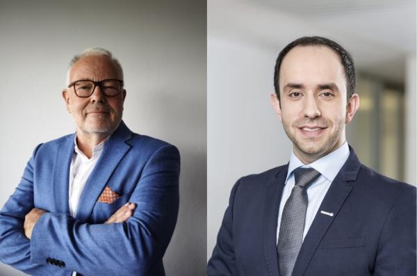 Links: AI-Sunrise_Geschäftsführer_Eckhard Schumacher / Rechts: expert_Teamleiter TK_Keywan Rahbar expert startet Vertriebspartnerschaft mit imoo