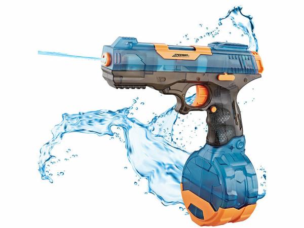 Speeron Akku-Wasserpistole mit großem Wassertank 500 ml und Ersatztank 75 ml, www.pearl.de Speeron Akku-Wasserpistole mit großem Wassertank