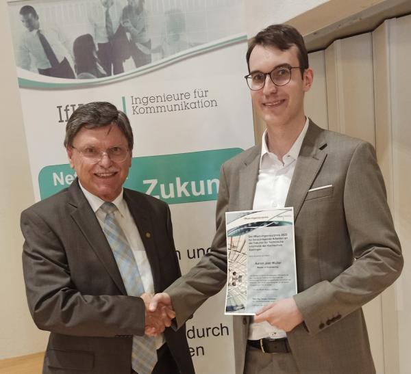 IfKom-Hochschulpreis für Aaron Müller an der Hochschule Esslingen