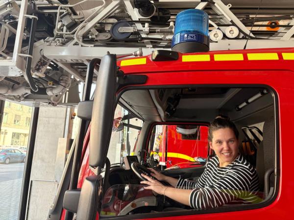 Isabell Rahms besucht den Förderverein der Berufsfeuerwehr Mainz