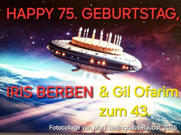 Happy Birthday to Iris Berben & Gil Ofarim Iris Berben = 75 Jahre? Wow, Happy Birthday, Iris & auch an Deinen Verwandten Gil Ofarim zum morgigen 43.!
