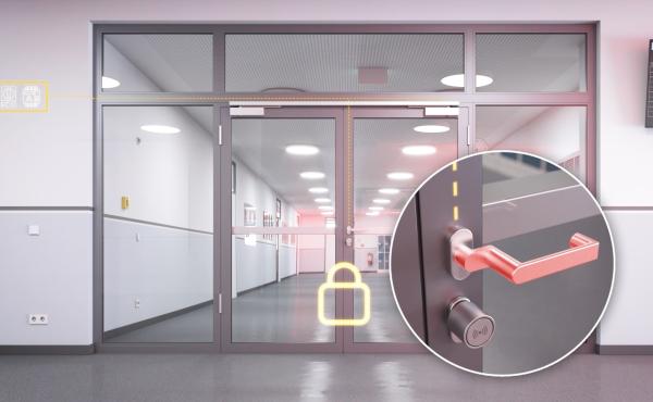 Fluchtwegtür mit dem Sicherheitsplus kombiniert:   ECO Protection schließt temporär bei Amokgefahren
