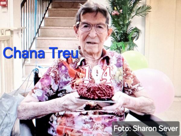 Chana Treu feierte vor Kurzem in Israel ihren 104. Geburtstag Münsters OB Markus Lewe gratuliert Chana Treu zum 104. Geburtstag die 1938 vor den Nazis nach Haifa flüchtete