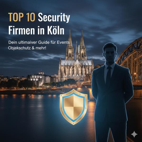 Beitragsbild: TOP 10 Security Firmen in Kölnâ—âIhr ultimativer Guide für Events, Objektschutz & mehr TOP 10 Security Firmen in Köln