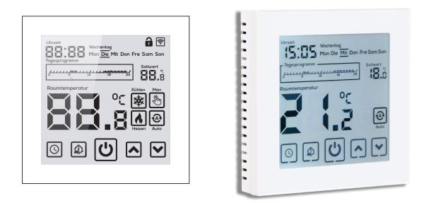 Digital-Thermostat-X2-Smarthome Digital Thermostat MQTT X2 Weiss für Fussbodenheizung