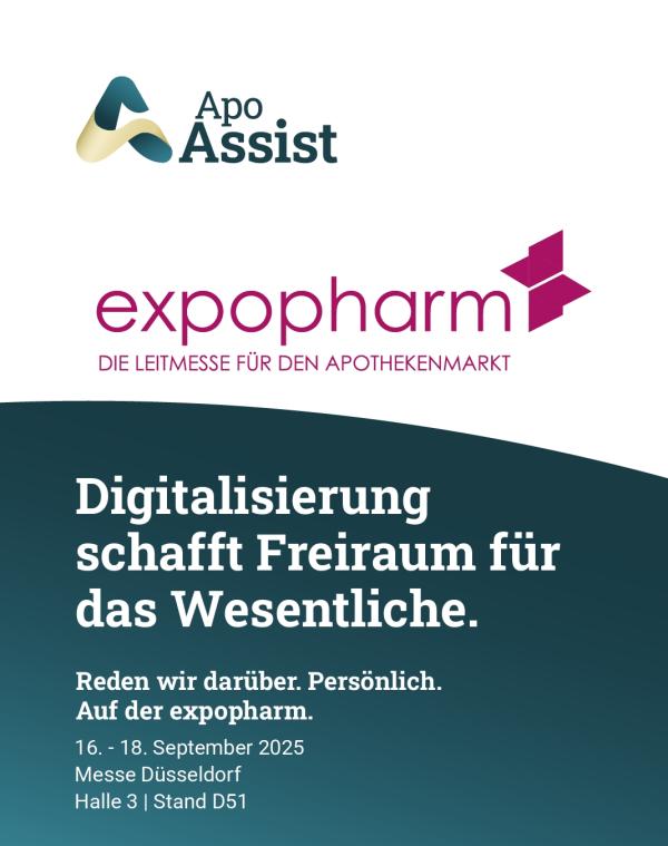 ApoAssist auf der expopharm 2025 in Düsseldorf