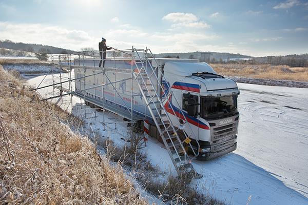 KRAUSE EisfreiGerüst-System: Sicherheit im Winterbetrieb - und darüber hinaus