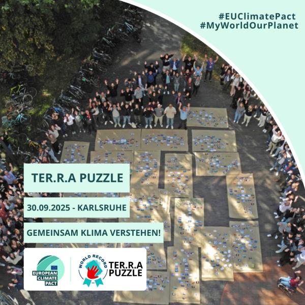 Climate Fresk plant größten Klima-Workshop weltweit gemeinsam mit der Hochschule Karlsruhe - Weltrekordversuch mit TER.R.A Puzzle