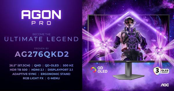 Kompromissloses Gaming mit dem AGON PRO AG276QKD2