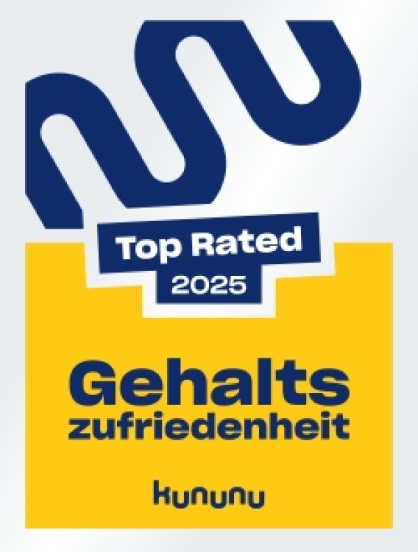 Kununu Siegel für canacoon canacoon mit Top Rated-Siegel Gehaltszufriedenheit 2025
